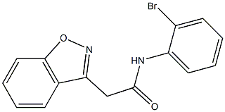 2-(1,2-benzisoxazol-3-yl)-N-(2-bromophenyl)acetamide 结构式