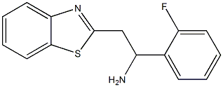 2-(1,3-benzothiazol-2-yl)-1-(2-fluorophenyl)ethan-1-amine 化学構造式