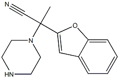 2-(1-benzofuran-2-yl)-2-(piperazin-1-yl)propanenitrile
