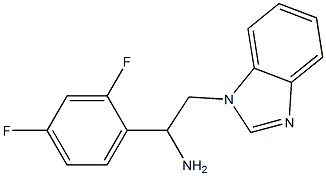 2-(1H-benzimidazol-1-yl)-1-(2,4-difluorophenyl)ethanamine Structure