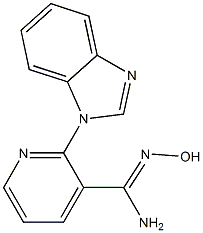 2-(1H-benzimidazol-1-yl)-N'-hydroxypyridine-3-carboximidamide Structure