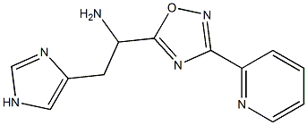 2-(1H-imidazol-4-yl)-1-[3-(pyridin-2-yl)-1,2,4-oxadiazol-5-yl]ethan-1-amine Structure