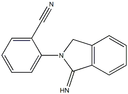 2-(1-imino-2,3-dihydro-1H-isoindol-2-yl)benzonitrile Struktur