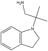 2-(2,3-dihydro-1H-indol-1-yl)-2-methylpropan-1-amine Structure