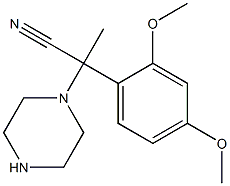 2-(2,4-dimethoxyphenyl)-2-(piperazin-1-yl)propanenitrile