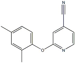2-(2,4-dimethylphenoxy)isonicotinonitrile Structure