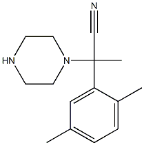 2-(2,5-dimethylphenyl)-2-(piperazin-1-yl)propanenitrile