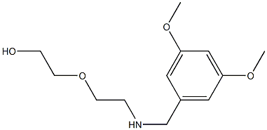2-(2-{[(3,5-dimethoxyphenyl)methyl]amino}ethoxy)ethan-1-ol Structure