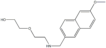 2-(2-{[(6-methoxynaphthalen-2-yl)methyl]amino}ethoxy)ethan-1-ol Struktur