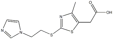 2-(2-{[2-(1H-imidazol-1-yl)ethyl]sulfanyl}-4-methyl-1,3-thiazol-5-yl)acetic acid