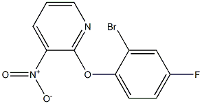 2-(2-bromo-4-fluorophenoxy)-3-nitropyridine Structure
