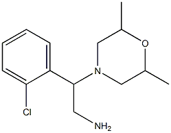 2-(2-chlorophenyl)-2-(2,6-dimethylmorpholin-4-yl)ethanamine Structure