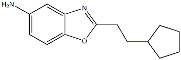 2-(2-cyclopentylethyl)-1,3-benzoxazol-5-amine Structure