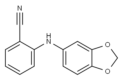 2-(2H-1,3-benzodioxol-5-ylamino)benzonitrile
