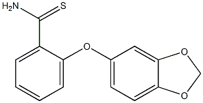 2-(2H-1,3-benzodioxol-5-yloxy)benzene-1-carbothioamide Struktur
