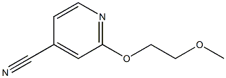 2-(2-methoxyethoxy)isonicotinonitrile Struktur