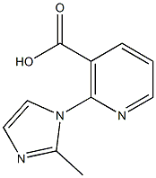 2-(2-methyl-1H-imidazol-1-yl)nicotinic acid Structure