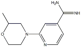 2-(2-methylmorpholin-4-yl)pyridine-4-carboximidamide Structure