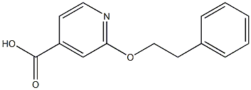 2-(2-phenylethoxy)pyridine-4-carboxylic acid Struktur