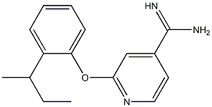 2-(2-sec-butylphenoxy)pyridine-4-carboximidamide Structure