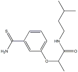2-(3-carbamothioylphenoxy)-N-(3-methylbutyl)propanamide