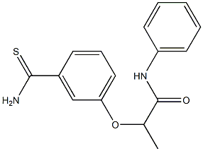 2-(3-carbamothioylphenoxy)-N-phenylpropanamide Structure