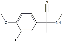 2-(3-fluoro-4-methoxyphenyl)-2-(methylamino)propanenitrile