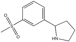 2-(3-methanesulfonylphenyl)pyrrolidine Structure
