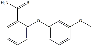 2-(3-methoxyphenoxy)benzene-1-carbothioamide Struktur
