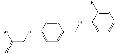 2-(4-{[(2-fluorophenyl)amino]methyl}phenoxy)acetamide
