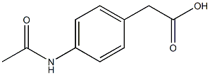 2-(4-acetamidophenyl)acetic acid Structure