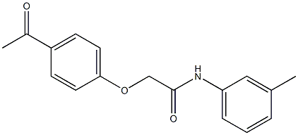 2-(4-acetylphenoxy)-N-(3-methylphenyl)acetamide