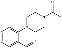 2-(4-acetylpiperazin-1-yl)benzaldehyde Struktur