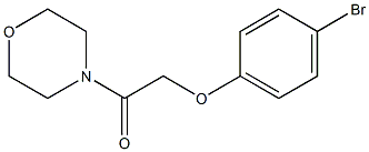 2-(4-bromophenoxy)-1-(morpholin-4-yl)ethan-1-one Struktur