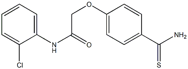 2-(4-carbamothioylphenoxy)-N-(2-chlorophenyl)acetamide Struktur