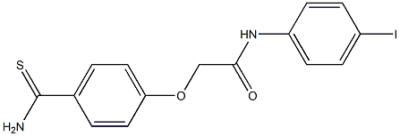 2-(4-carbamothioylphenoxy)-N-(4-iodophenyl)acetamide 结构式