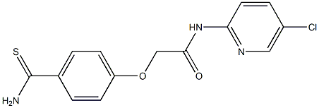 2-(4-carbamothioylphenoxy)-N-(5-chloropyridin-2-yl)acetamide