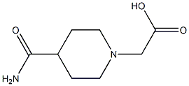 2-(4-carbamoylpiperidin-1-yl)acetic acid Structure