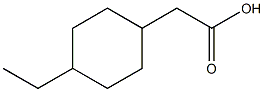 2-(4-ethylcyclohexyl)acetic acid Struktur