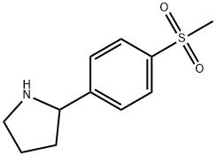 2-(4-methanesulfonylphenyl)pyrrolidine Structure