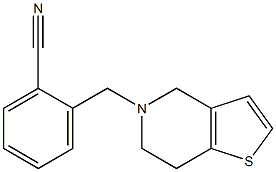 2-(6,7-dihydrothieno[3,2-c]pyridin-5(4H)-ylmethyl)benzonitrile Structure