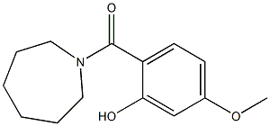 2-(azepan-1-ylcarbonyl)-5-methoxyphenol Structure