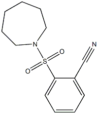 2-(azepan-1-ylsulfonyl)benzonitrile Structure