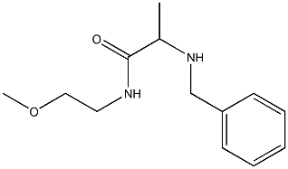 2-(benzylamino)-N-(2-methoxyethyl)propanamide Struktur