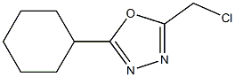 2-(chloromethyl)-5-cyclohexyl-1,3,4-oxadiazole Structure