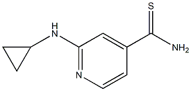 2-(cyclopropylamino)pyridine-4-carbothioamide Structure