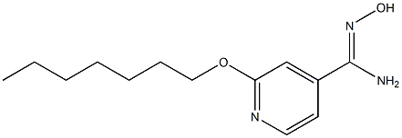 2-(heptyloxy)-N'-hydroxypyridine-4-carboximidamide Structure