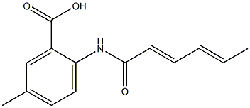  2-(hexa-2,4-dienamido)-5-methylbenzoic acid