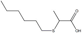 2-(hexylsulfanyl)propanoic acid 结构式