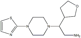 2-(oxolan-3-yl)-2-[4-(1,3-thiazol-2-yl)piperazin-1-yl]ethan-1-amine